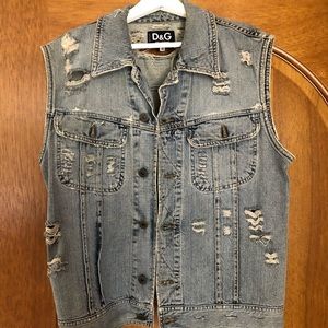 D&G Denim sleeveless jacket